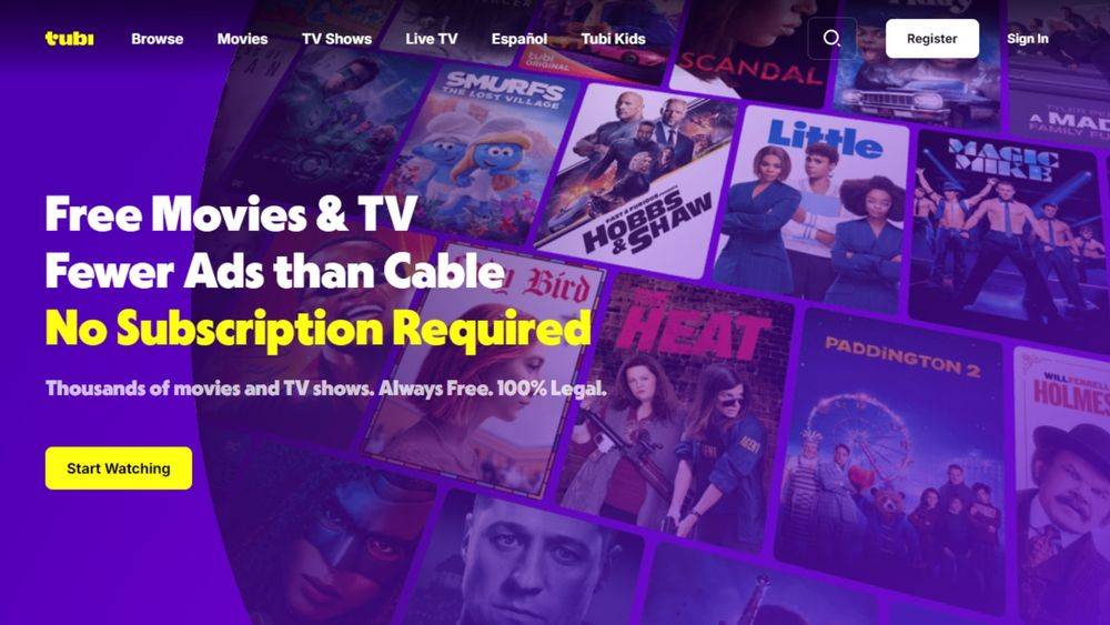 Tubi - Les Meilleurs Services de Streaming Gratuits