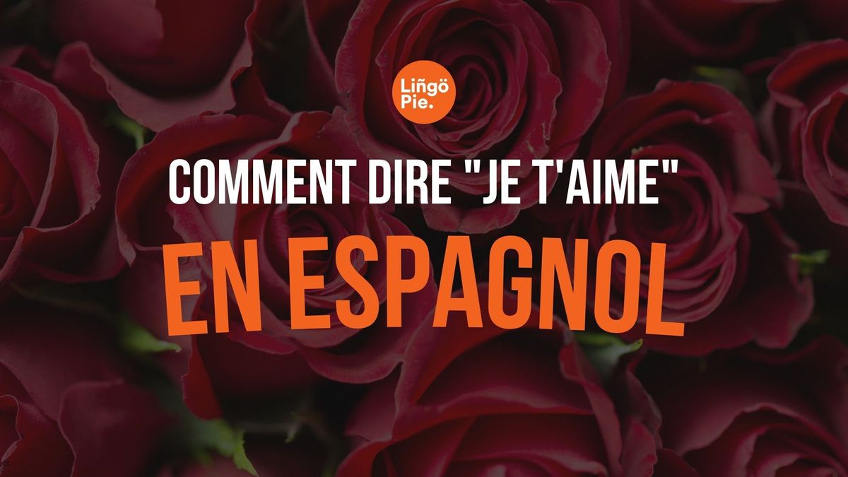 Comment Dire je T aime En Espagnol