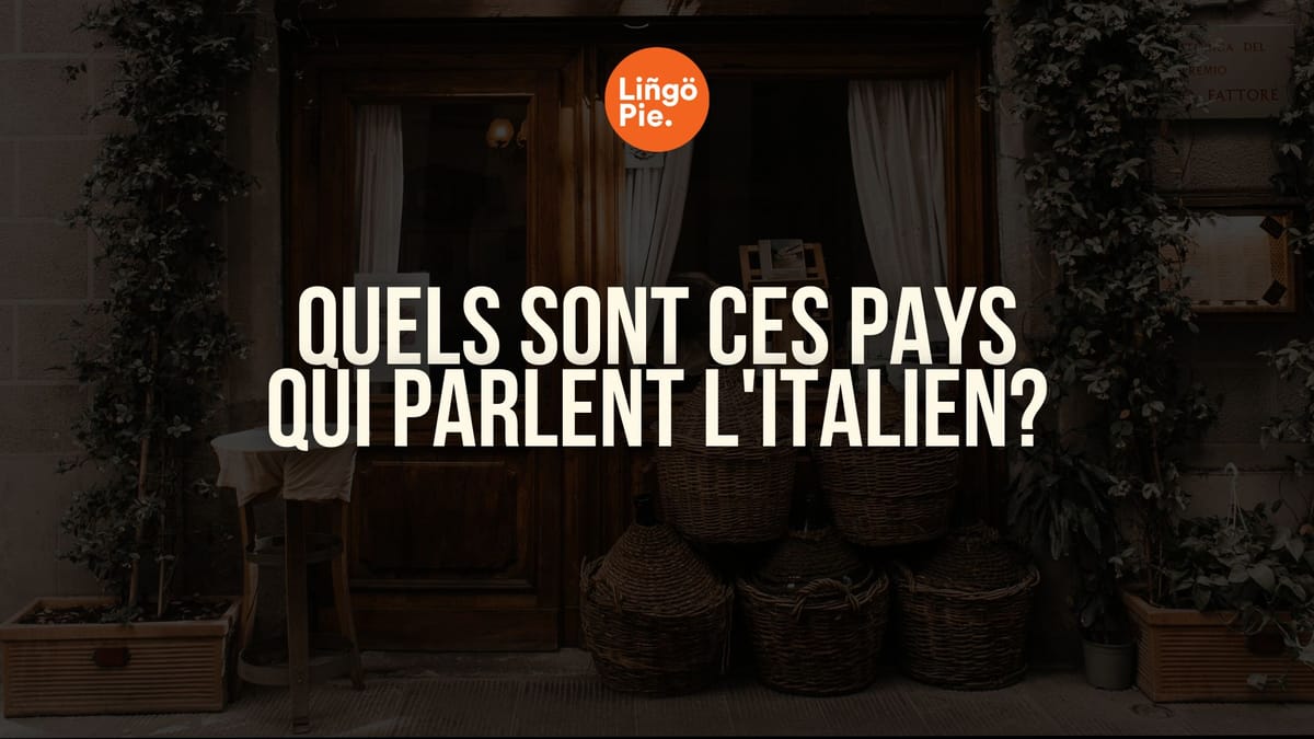 Quels sont ces pays qui parlent l'italien?