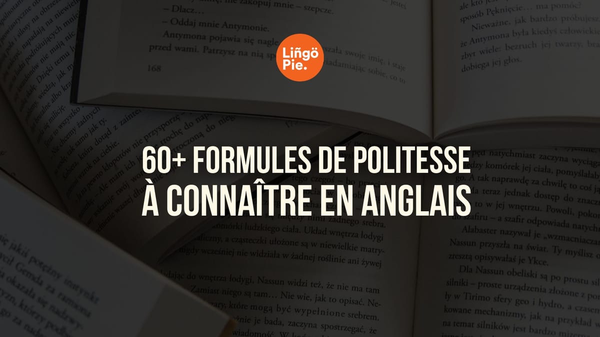 formules politesse anglais