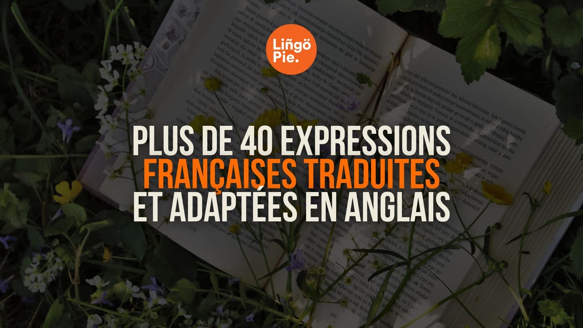 Plus de 40 expressions françaises traduites et adaptées en anglais [2025]