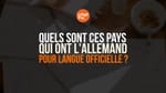 pays qui parlent allemand