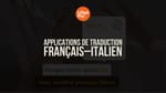 applications de traduction français–italien