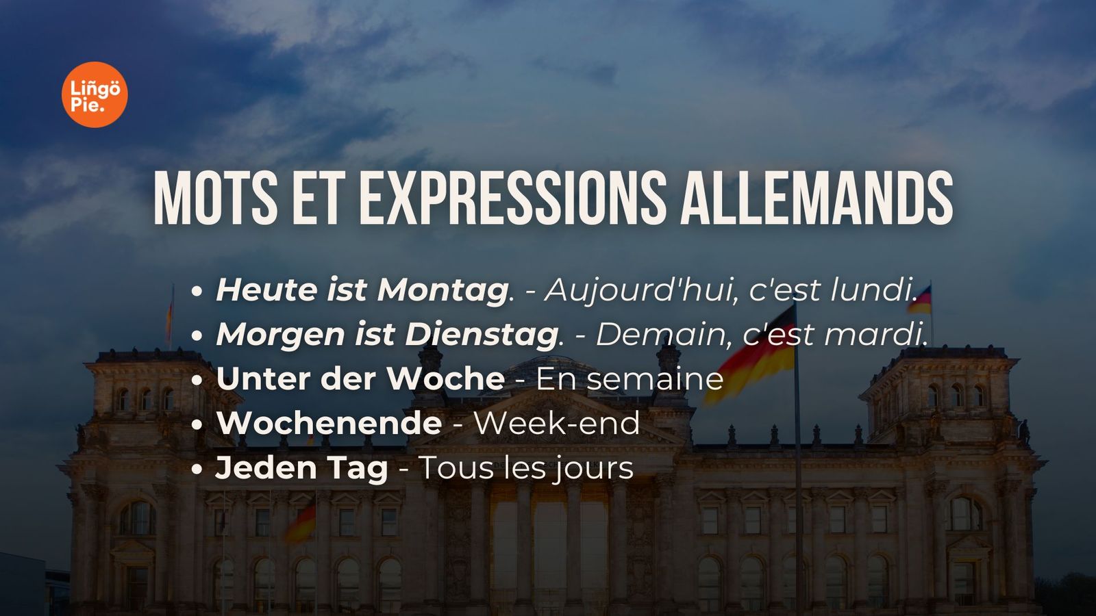 Comment dire les jours de la semaine en allemand [2024]